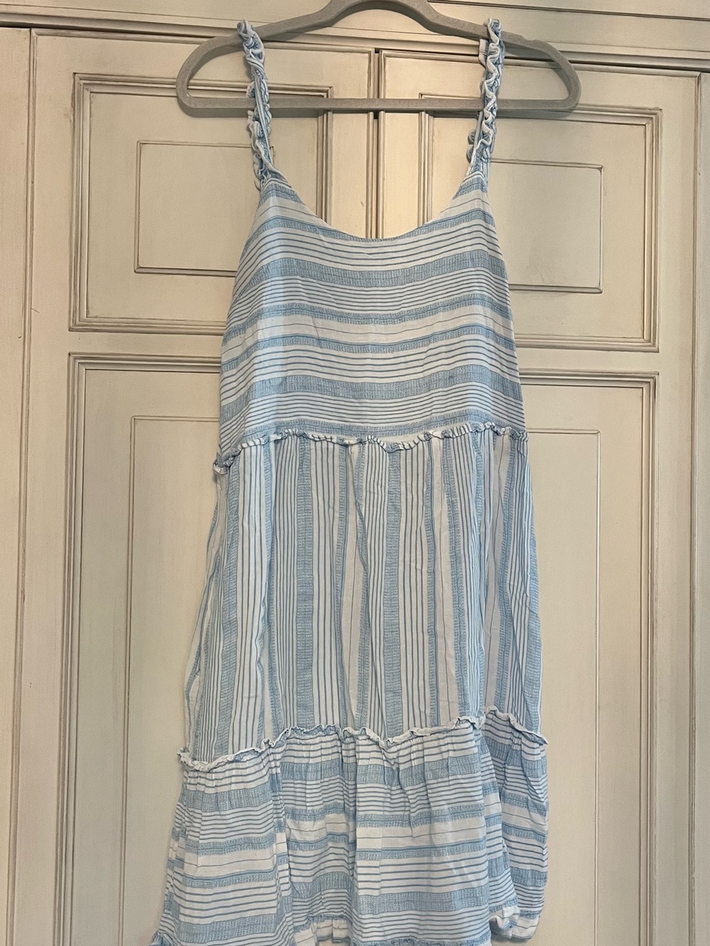 Time and Tru Blue and White Striped Sundress